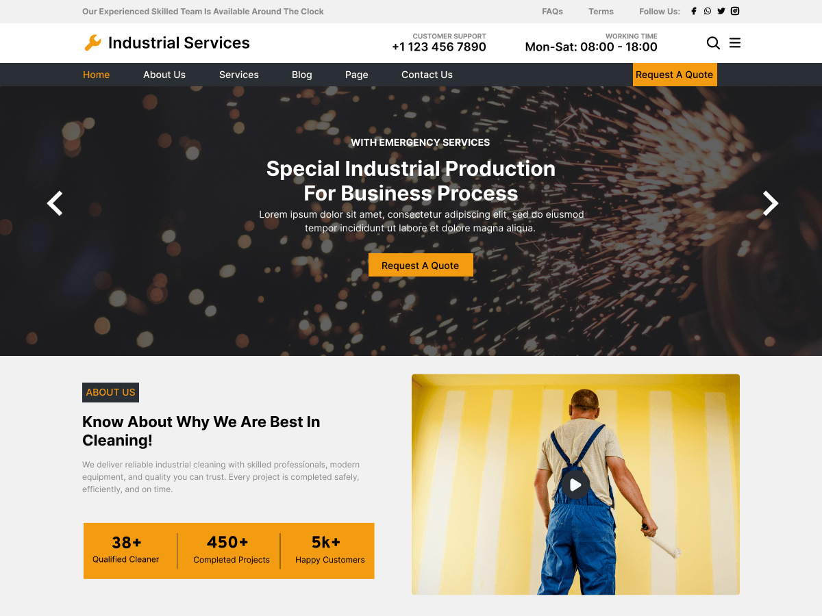 Factory Industry Lite theme screenshot