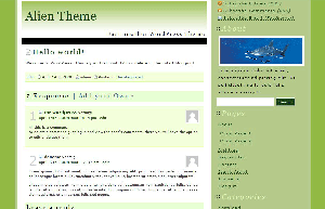 Fadonet Alien theme screenshot