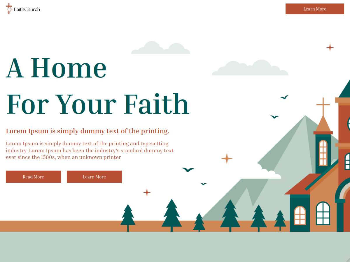 Faith Church theme screenshot