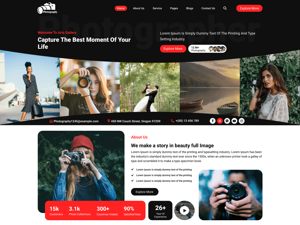 Family Photographer theme screenshot
