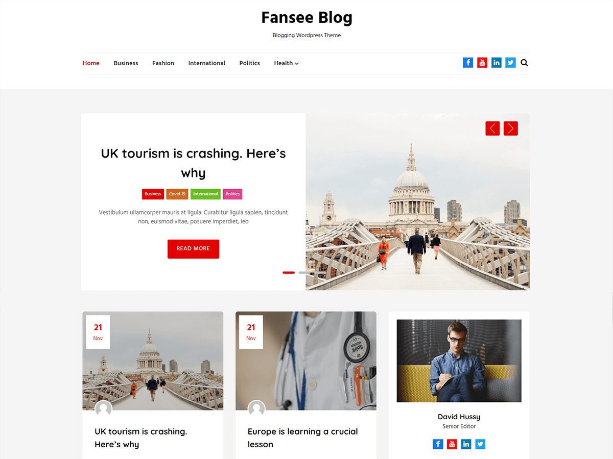 Fansee Blog theme screenshot