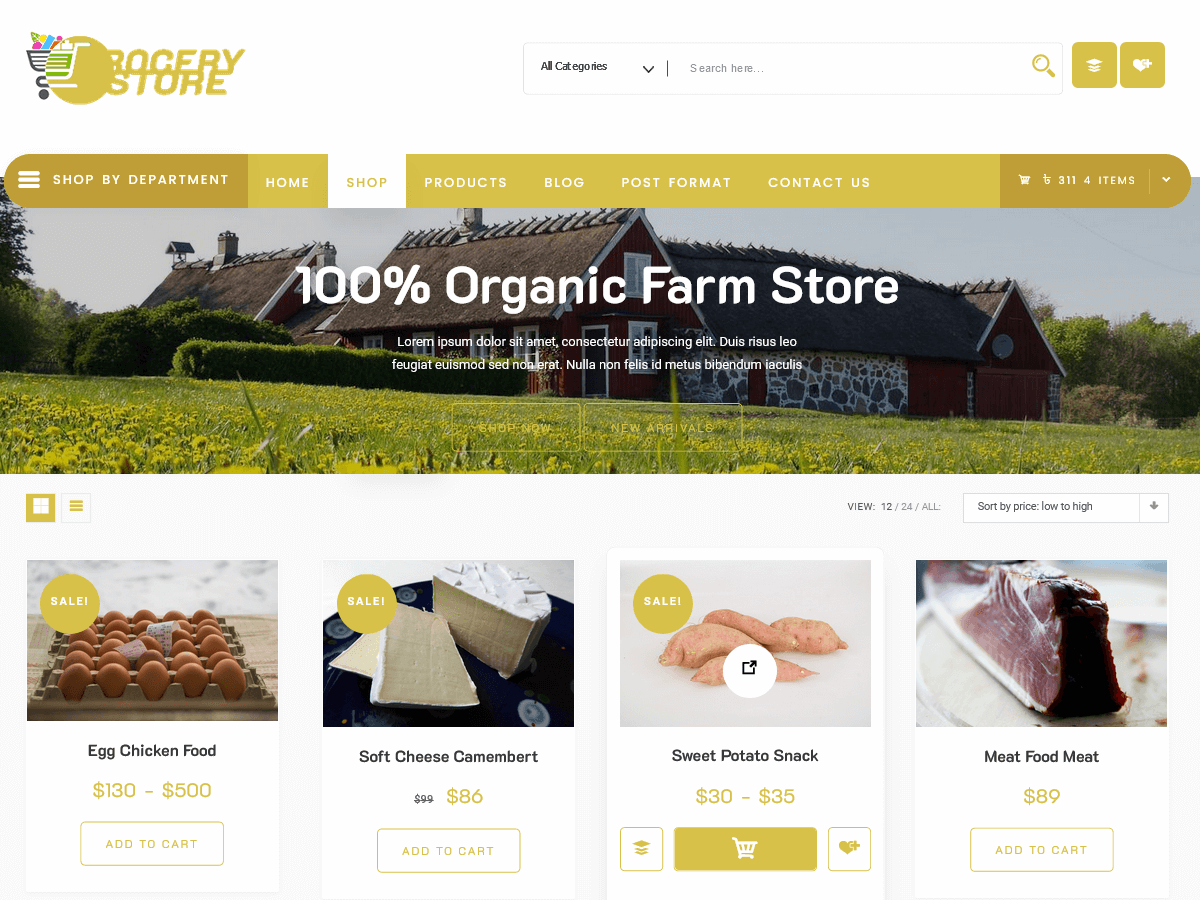 Farm Store theme screenshot