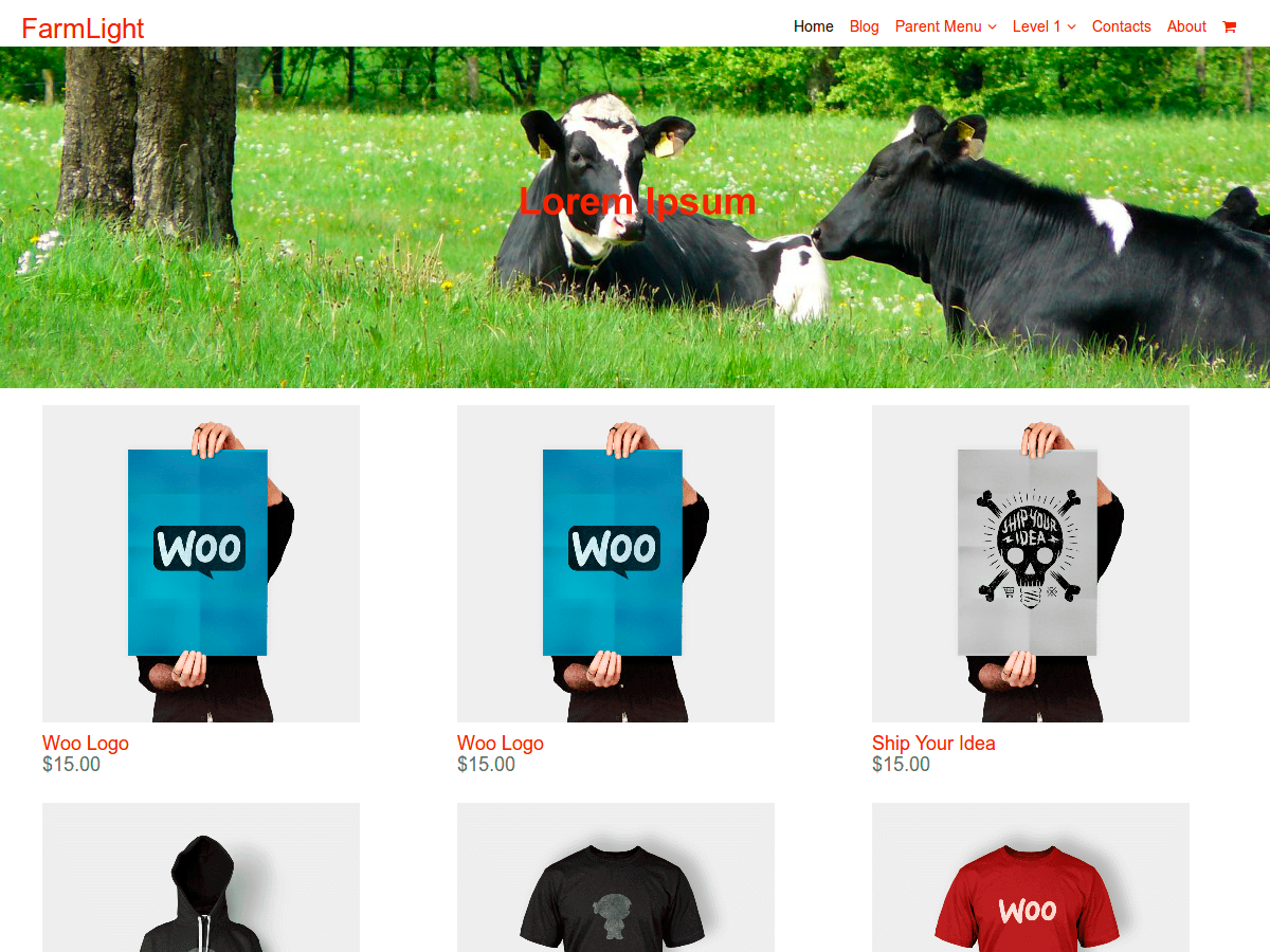 FarmLight theme screenshot