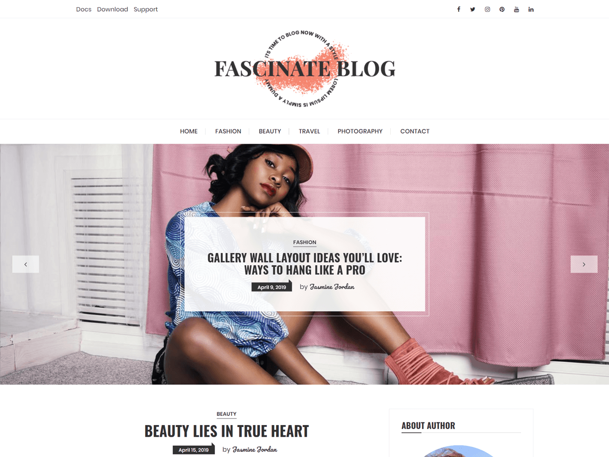 Fascinate theme screenshot