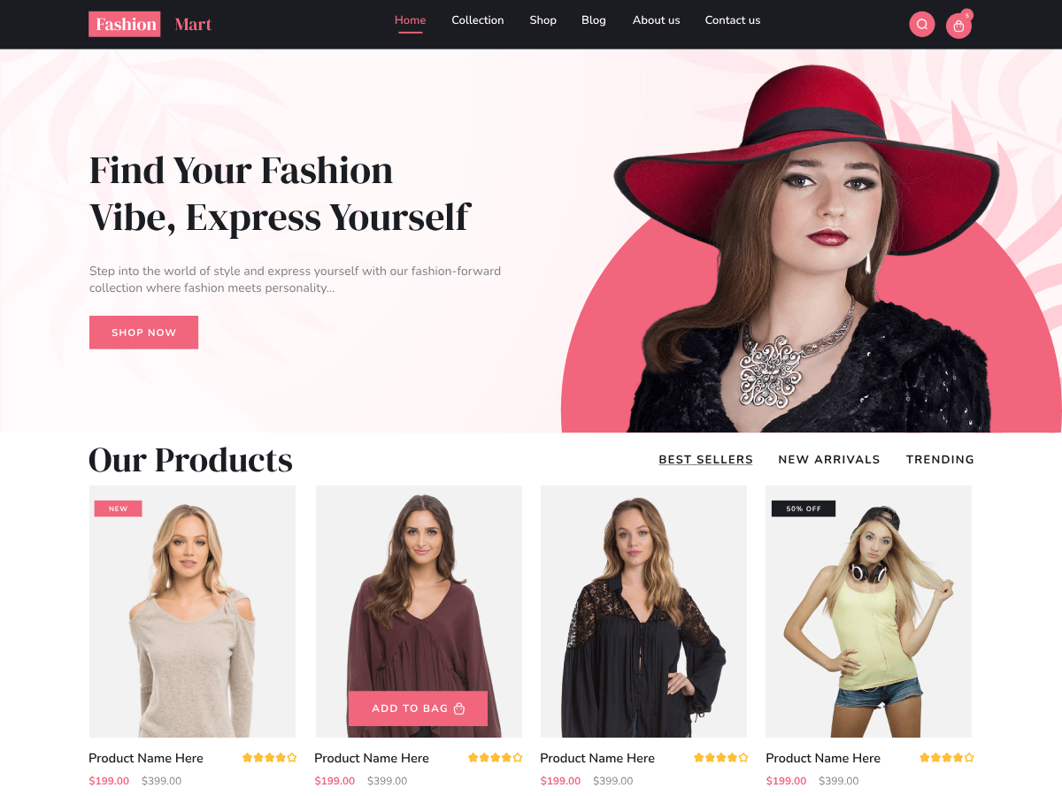 Fashion Designer Mart theme screenshot