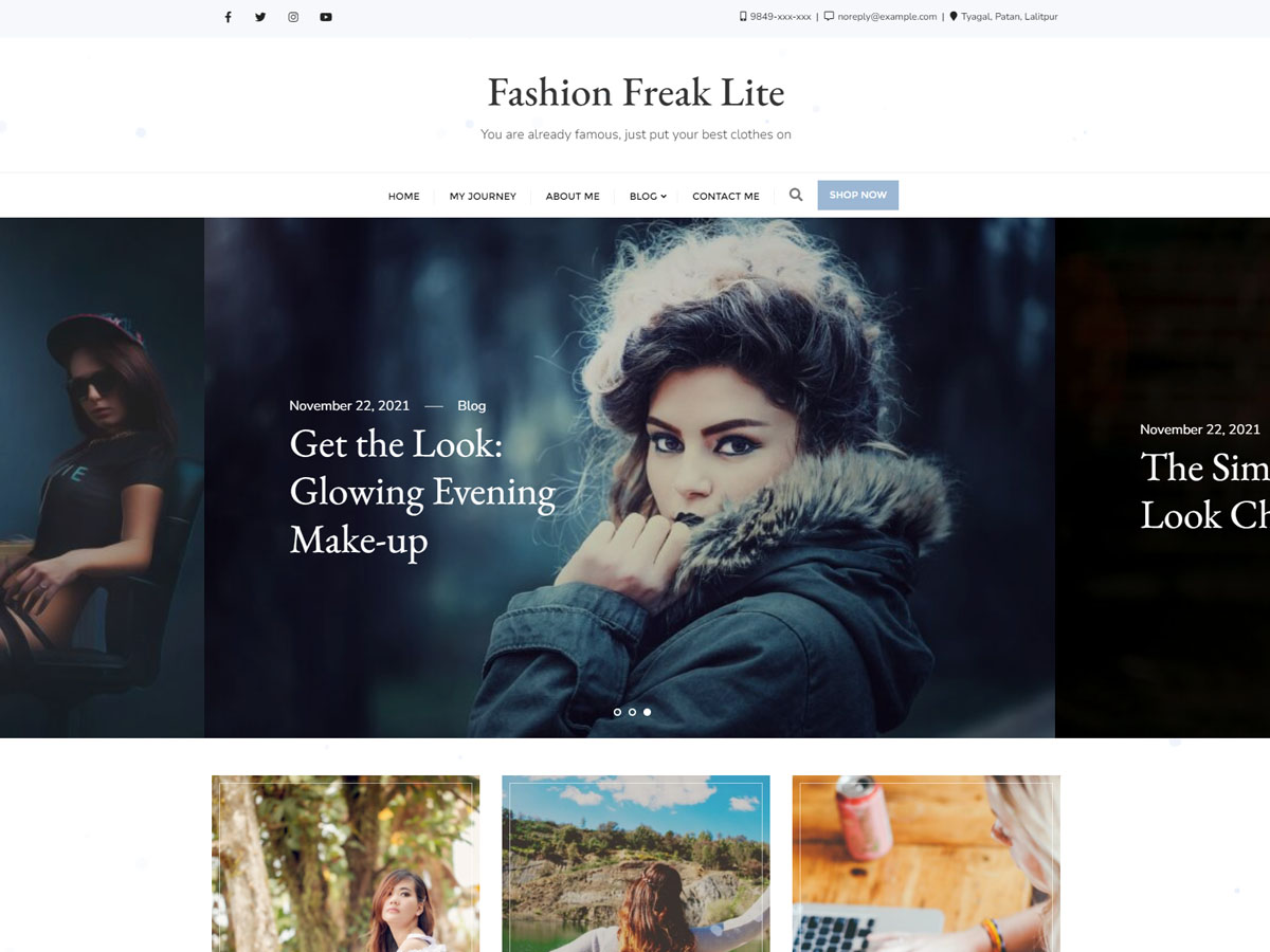 Fashion Freak theme screenshot