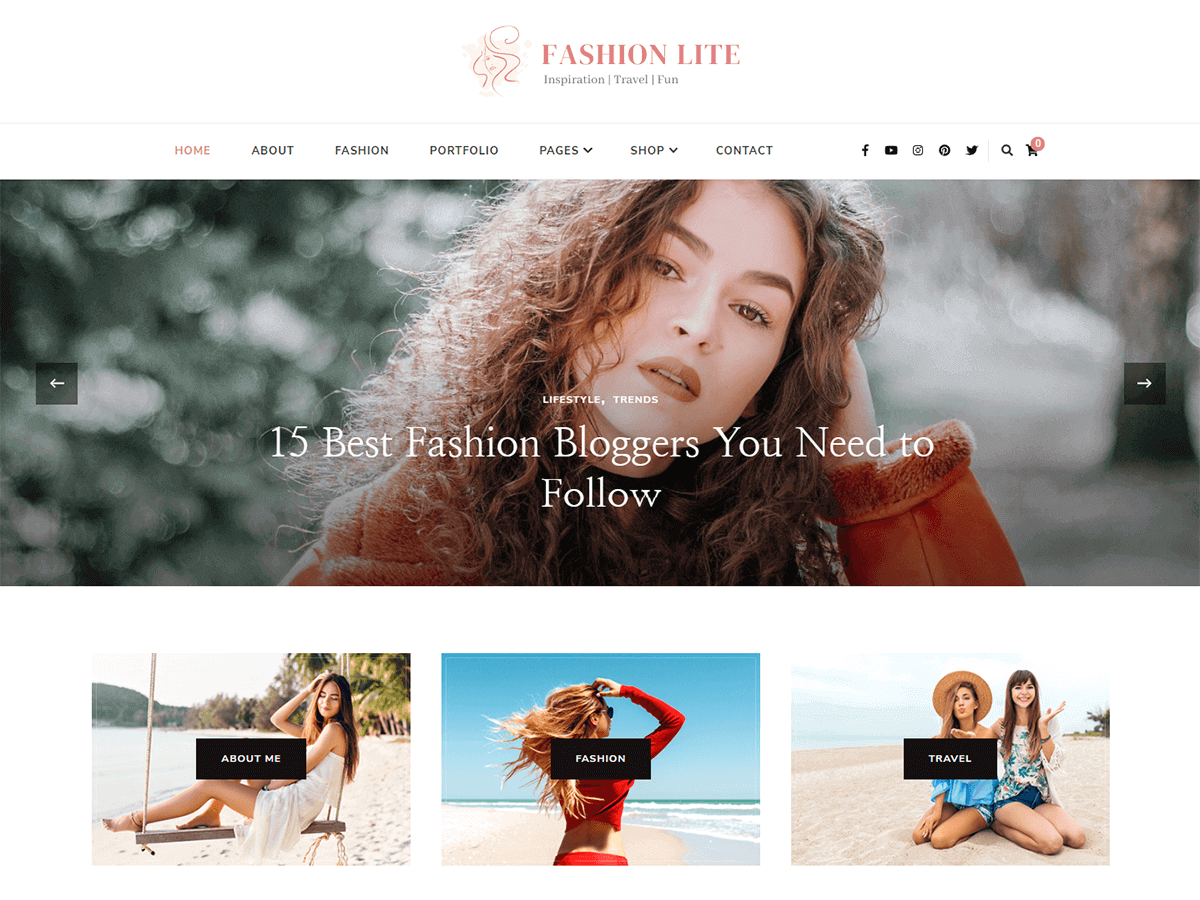 Fashion Lite theme screenshot
