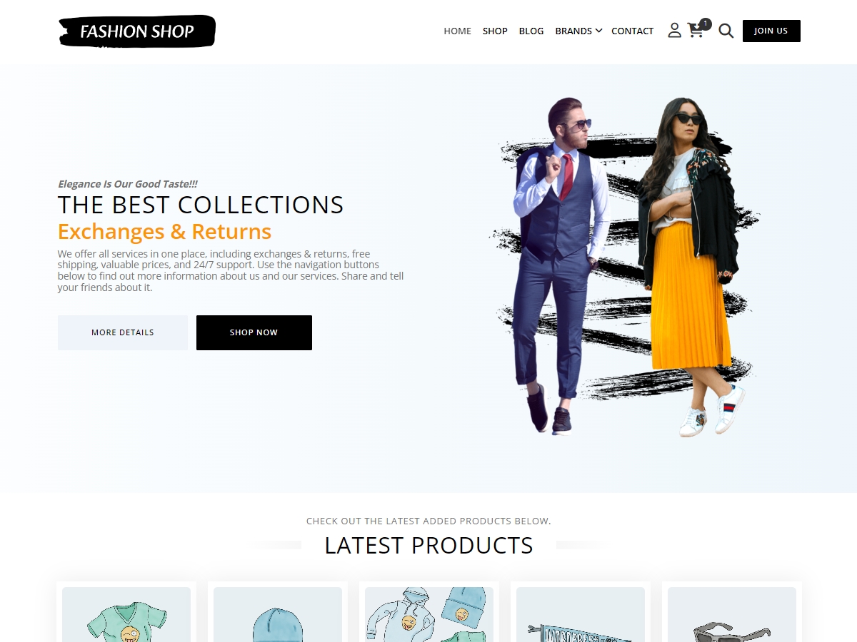 Fashion Shop theme screenshot