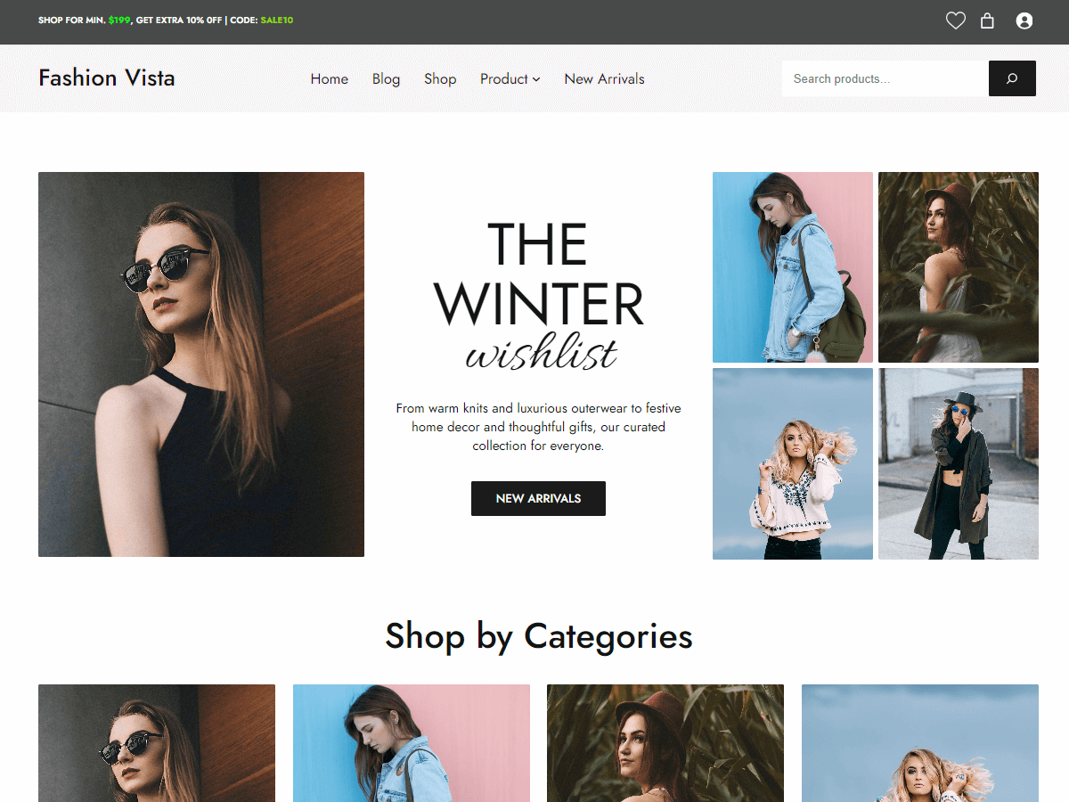 Fashion Vista theme screenshot