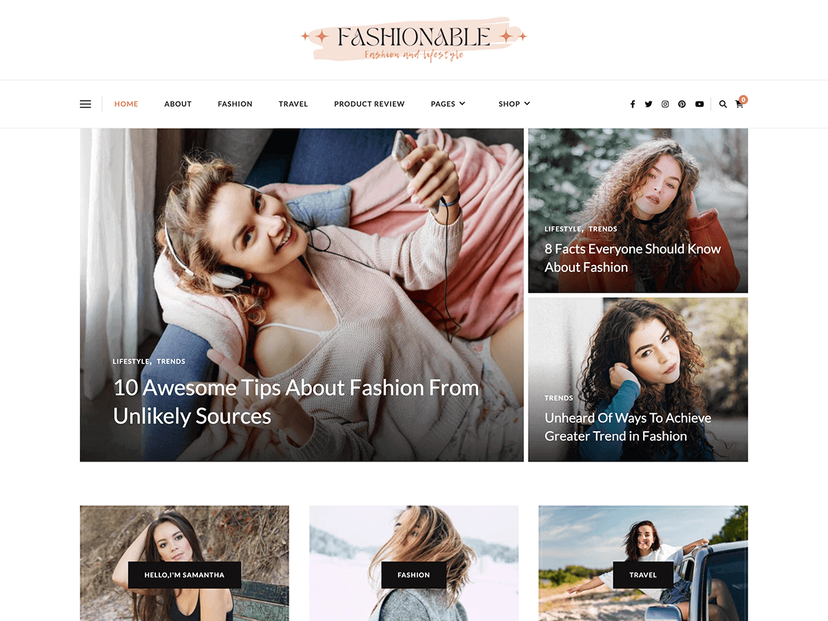 Fashionable Lite theme screenshot
