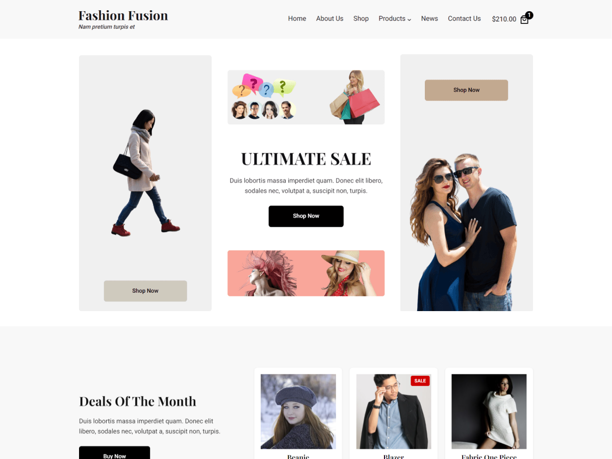 FashionFusion theme screenshot