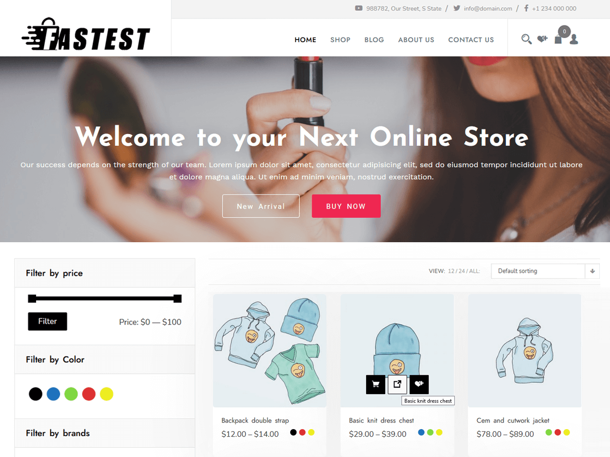 Fastest Shop theme screenshot