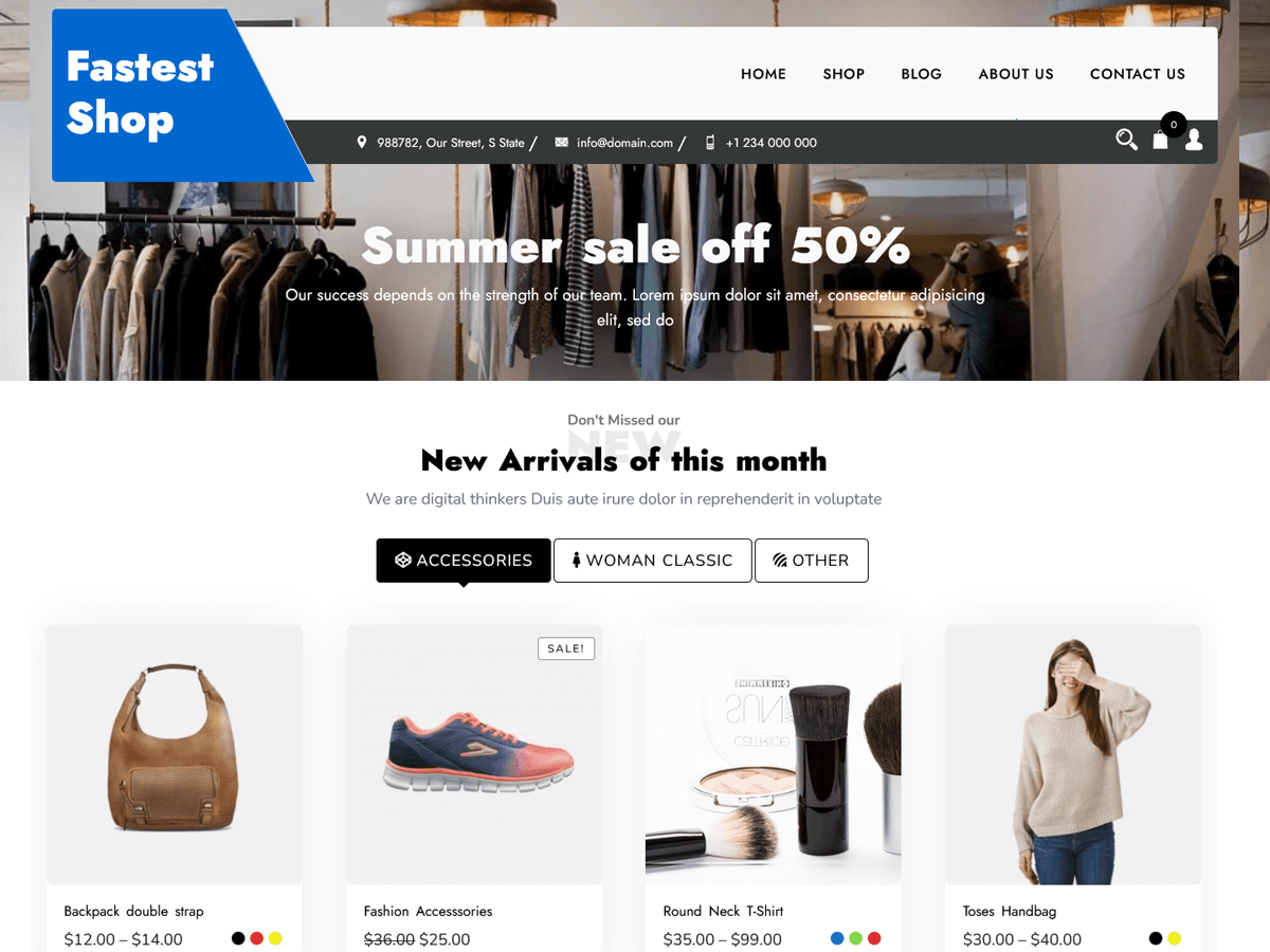 Fastest Store theme screenshot