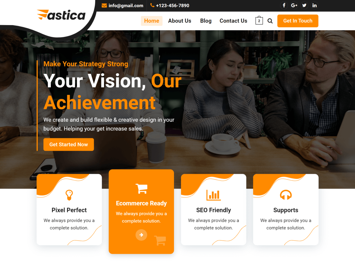 Fastica theme screenshot