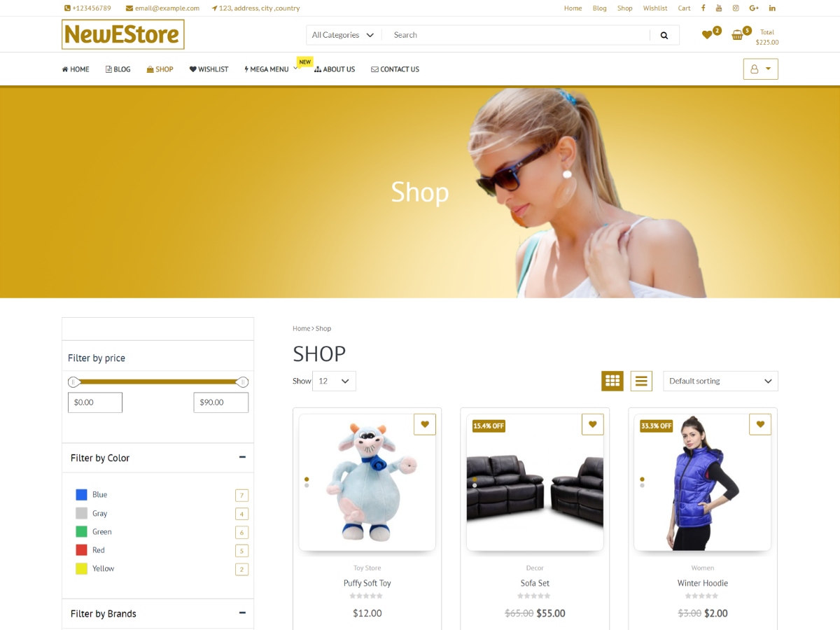 FastShop eCommerce theme screenshot
