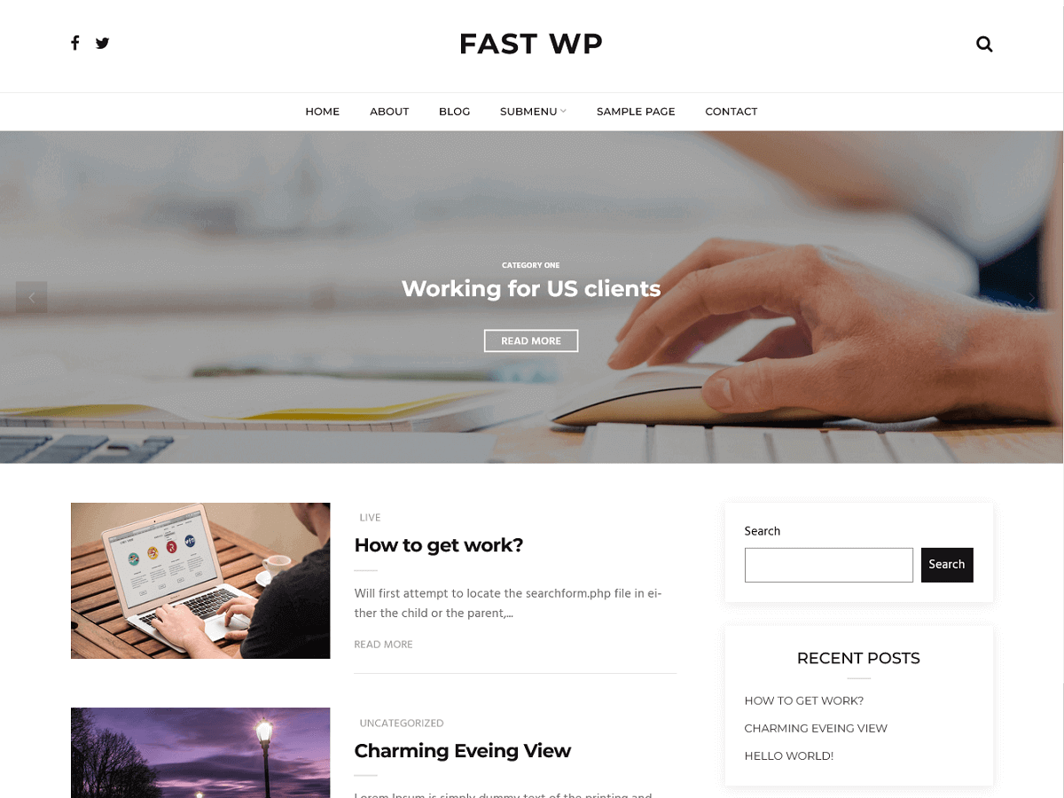 Fastwp theme screenshot