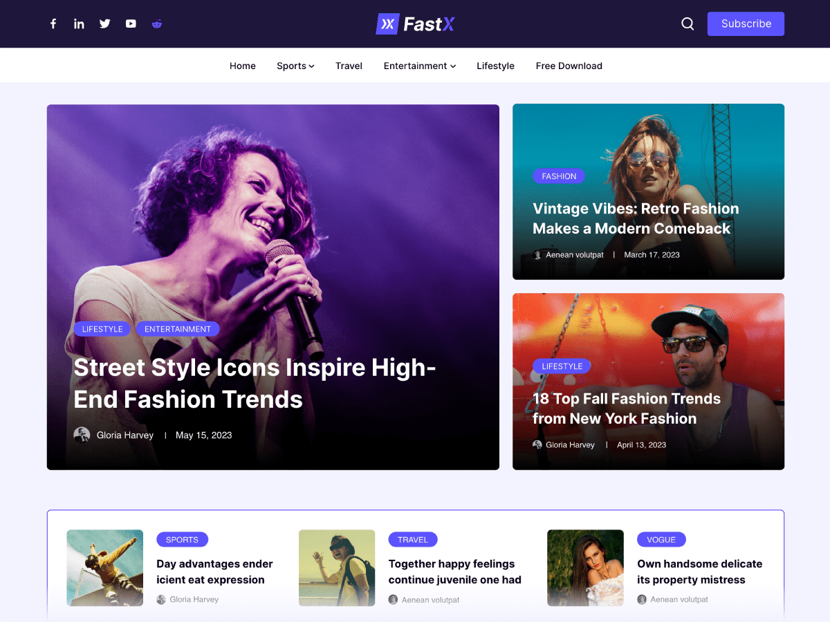 FastX theme screenshot