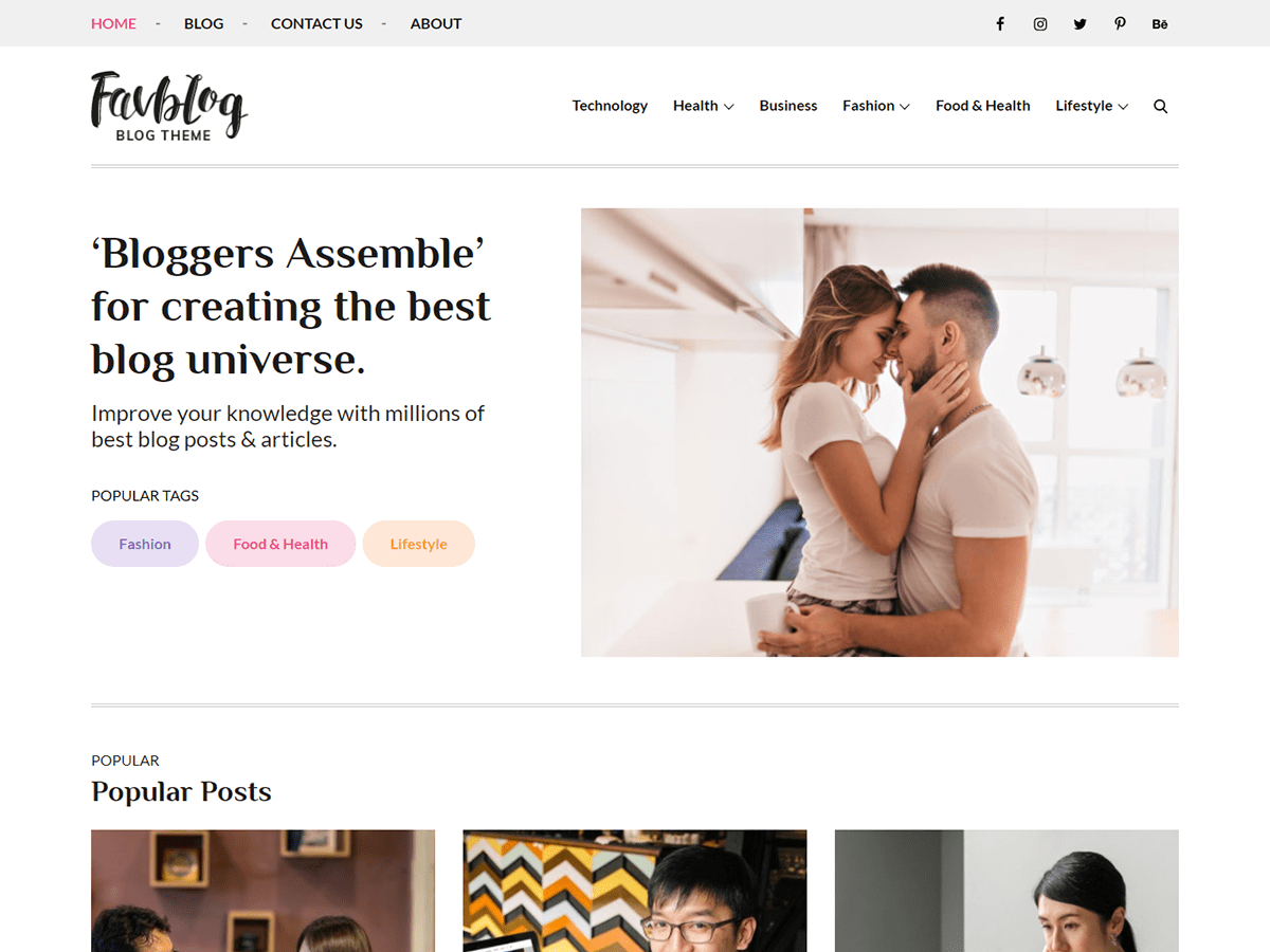Favblog theme screenshot