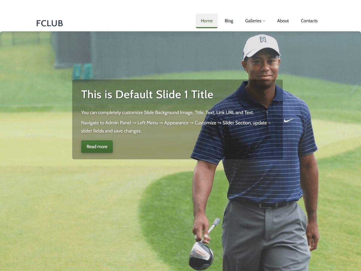 fClub theme screenshot