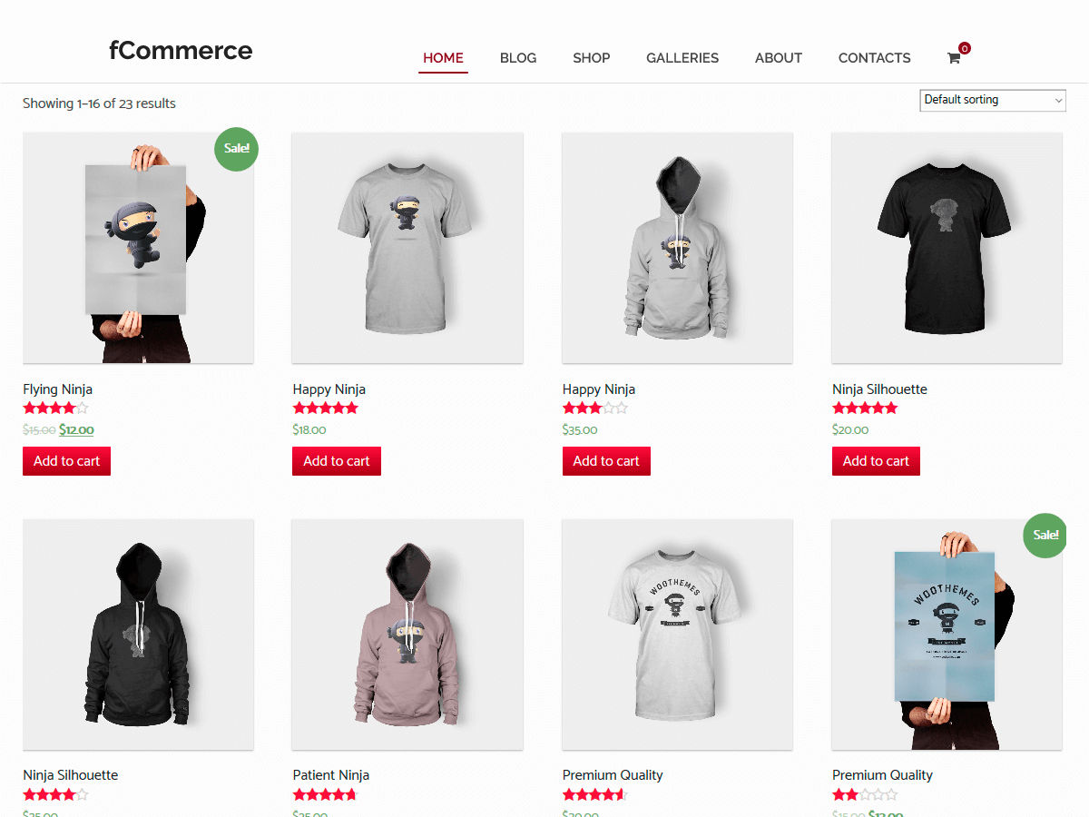 fCommerce theme screenshot