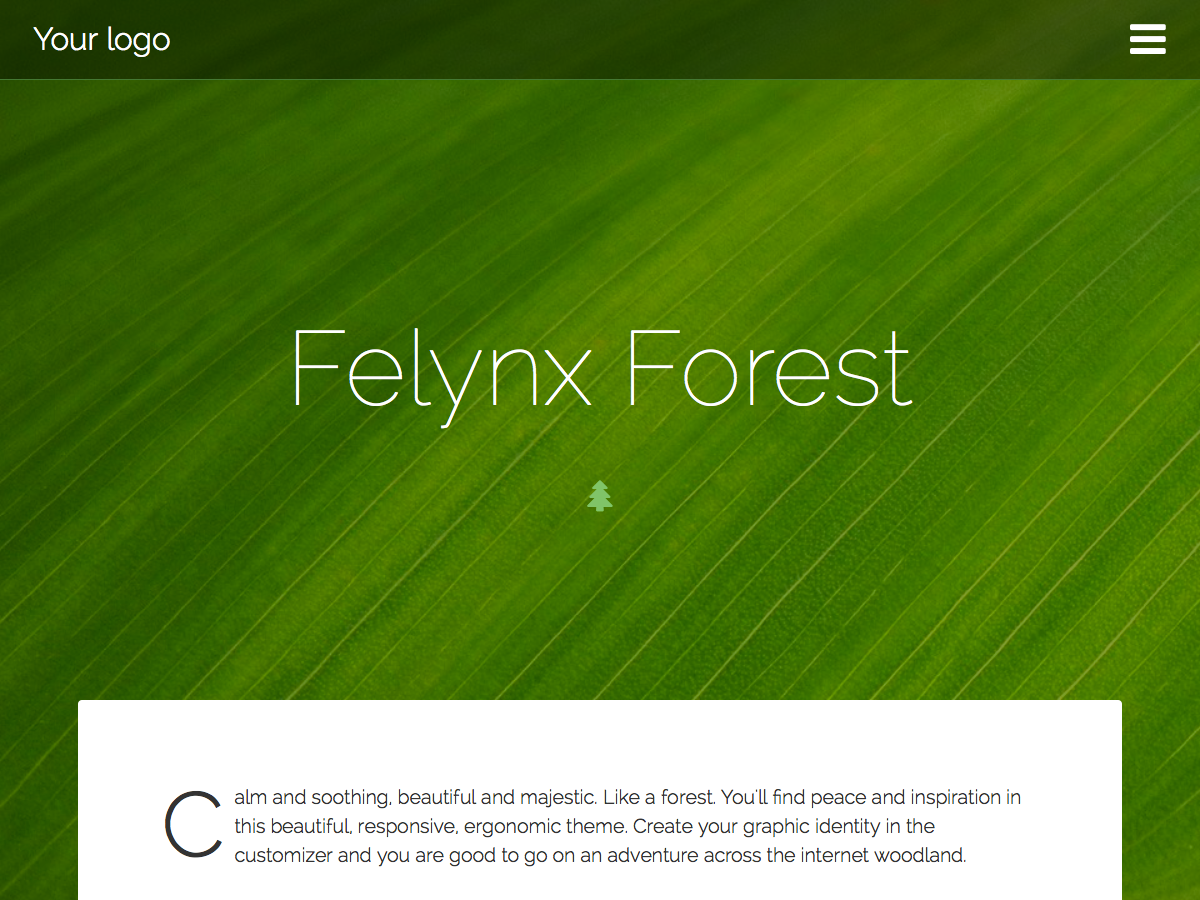 Felynx Forest theme screenshot