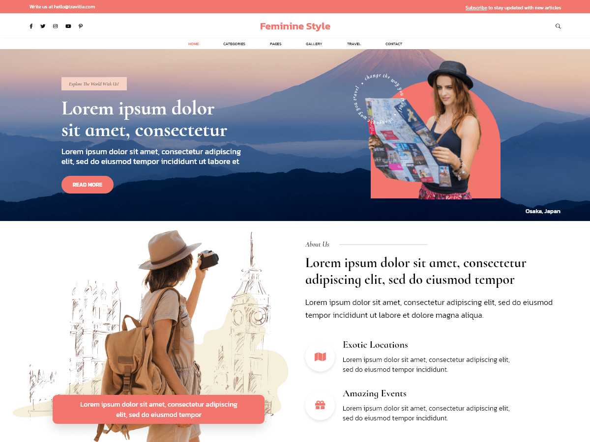 Feminine Style Lite theme screenshot