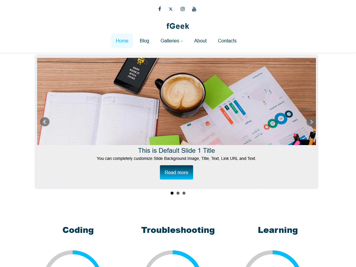 fGeek theme screenshot