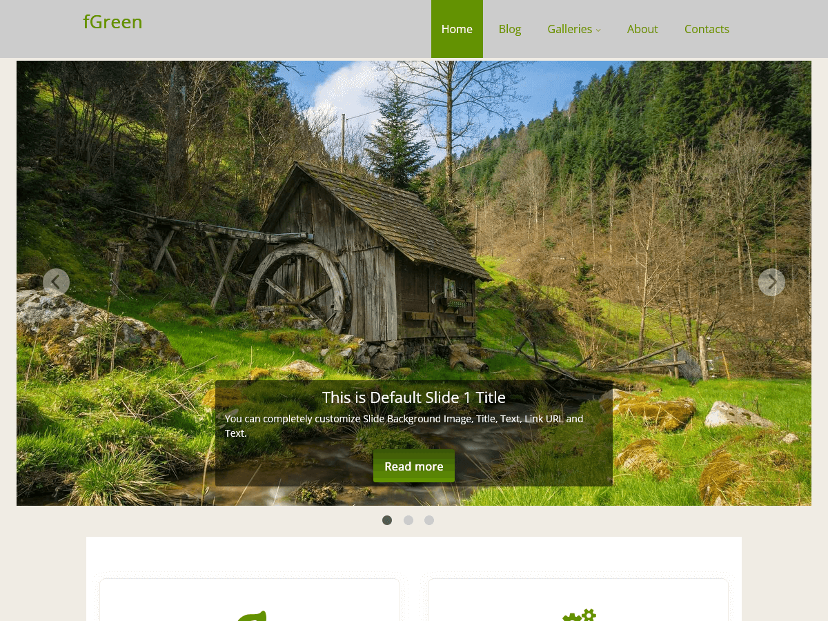 fGreen theme screenshot