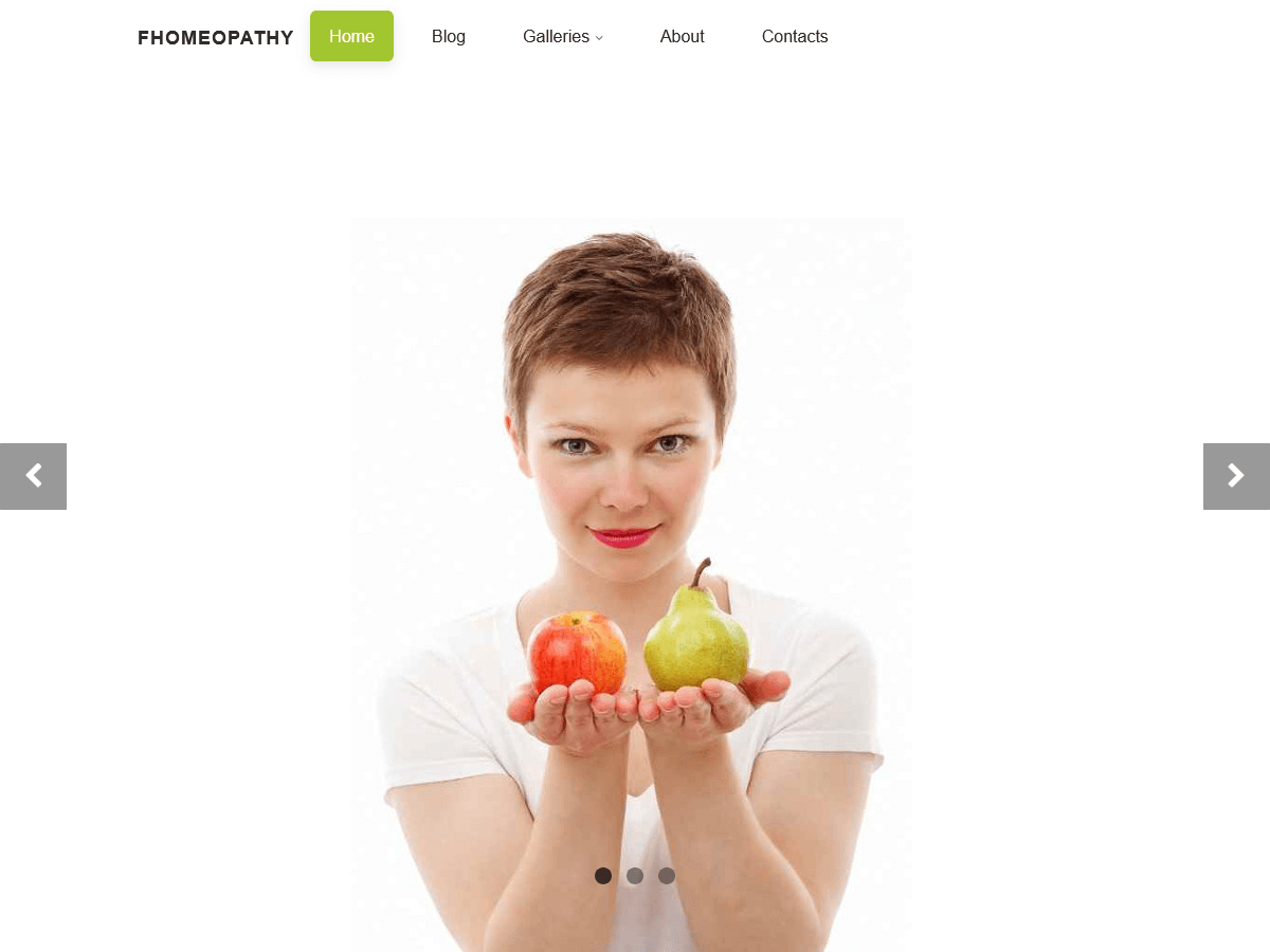 fHomeopathy theme screenshot