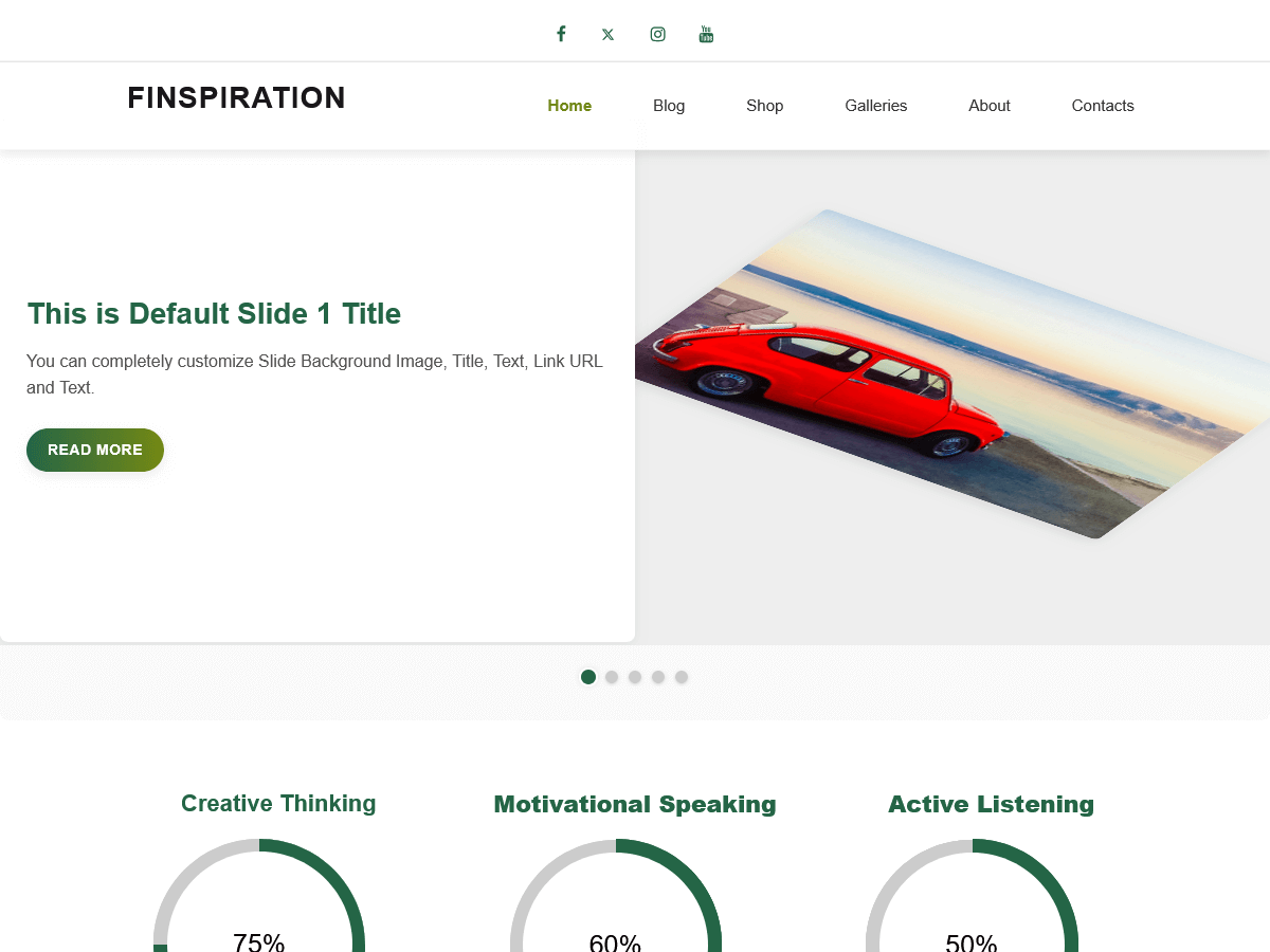 fInspiration theme screenshot