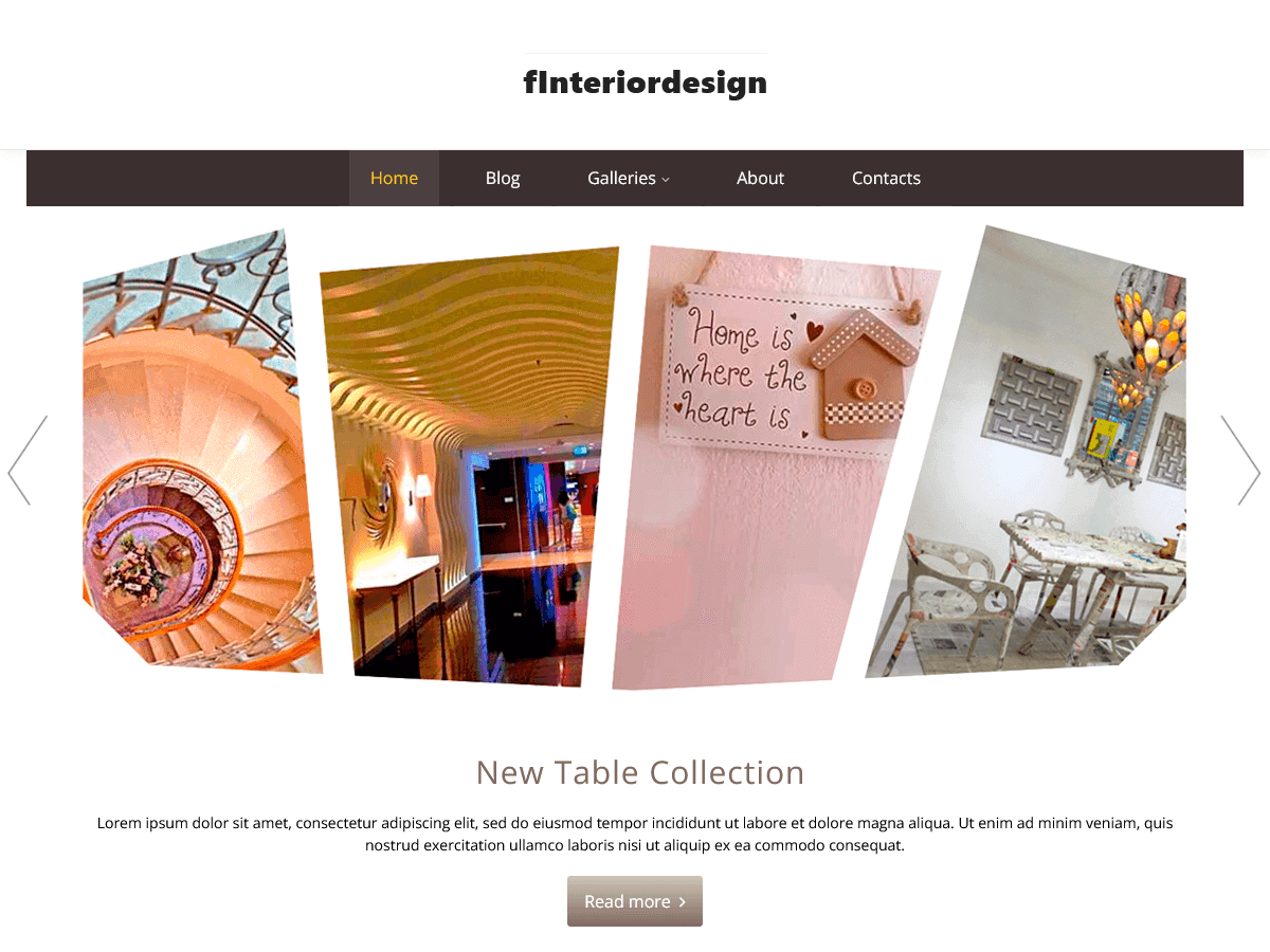 fInteriorDesign theme screenshot