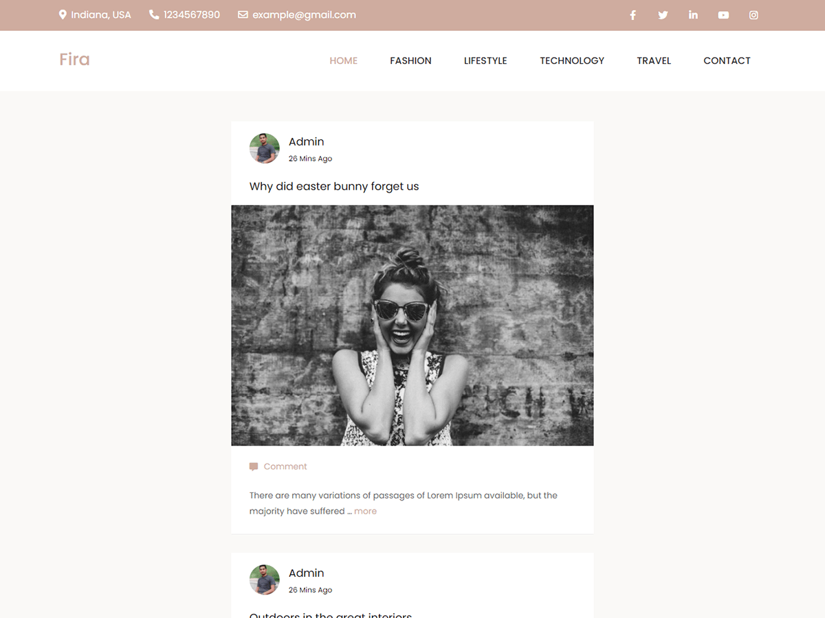 Fira theme screenshot