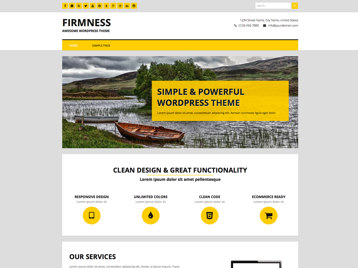 Firmness theme screenshot