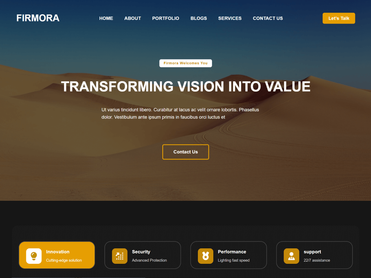 Firmora theme screenshot