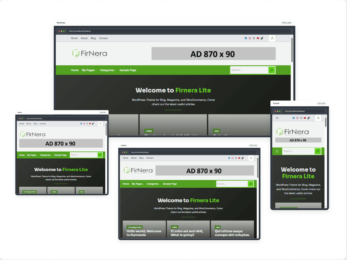 Firnera Lite theme screenshot