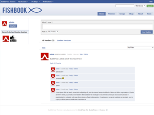Fishbook (BuddyPress BuddyPack) theme screenshot