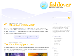 Fishlover theme screenshot