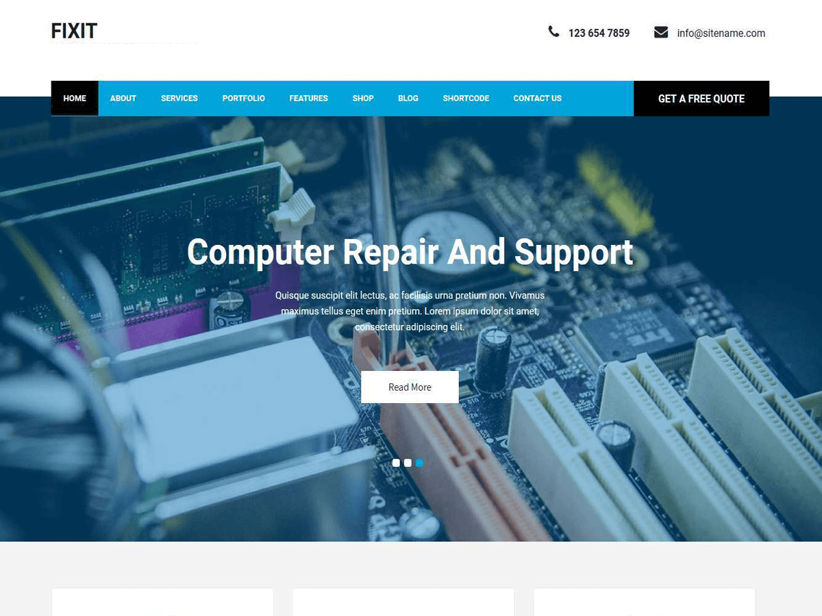 Fixit Lite theme screenshot