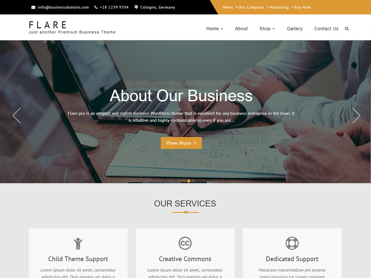 Flare theme screenshot