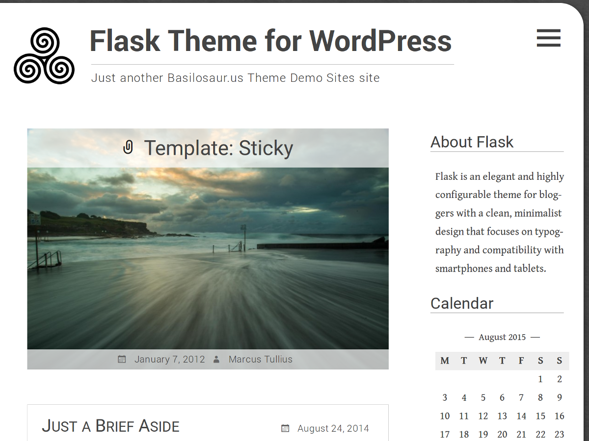 Flask theme screenshot