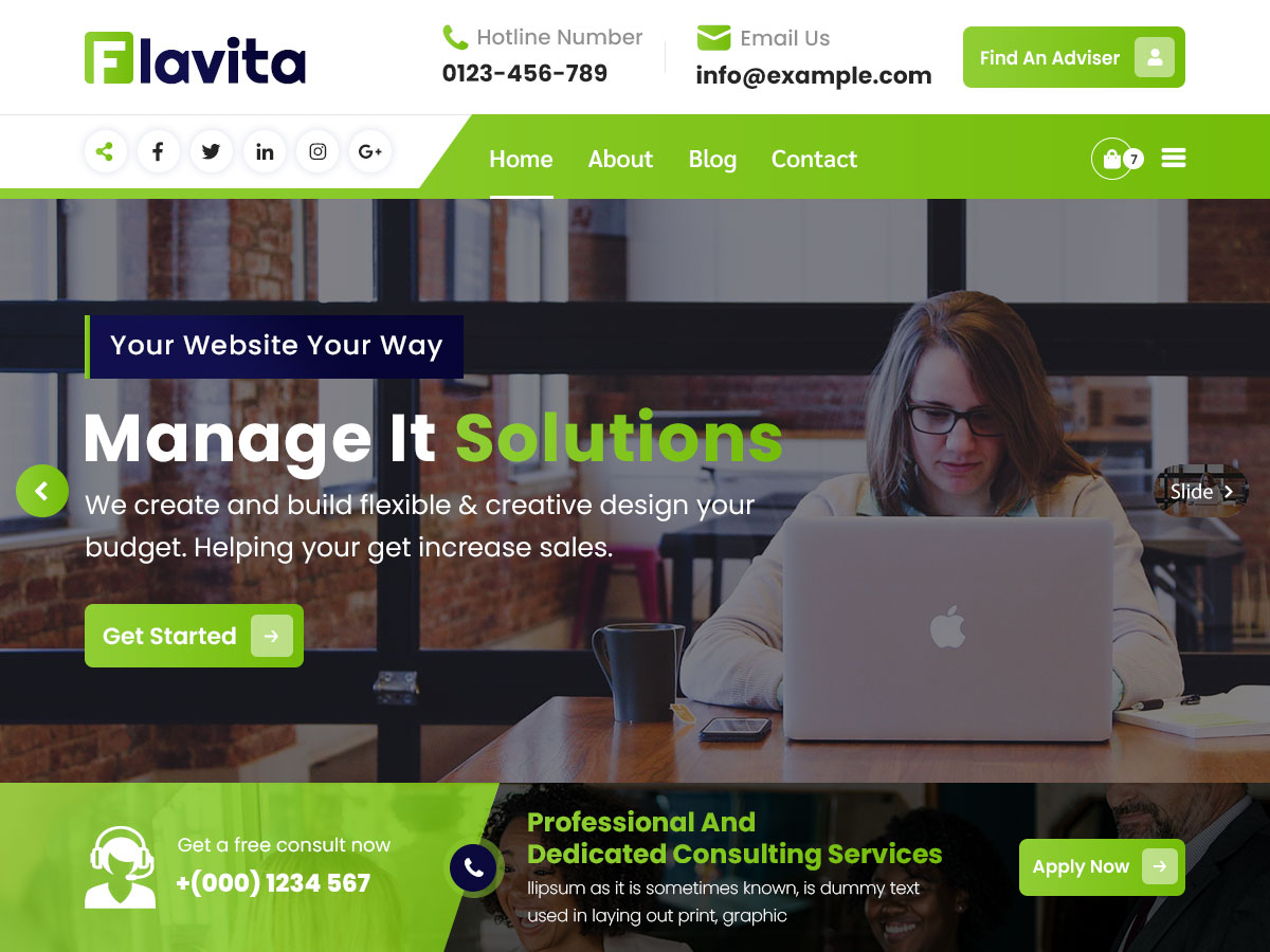 Flavita theme screenshot