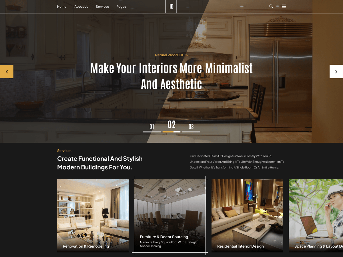 Flex Interior Design theme screenshot