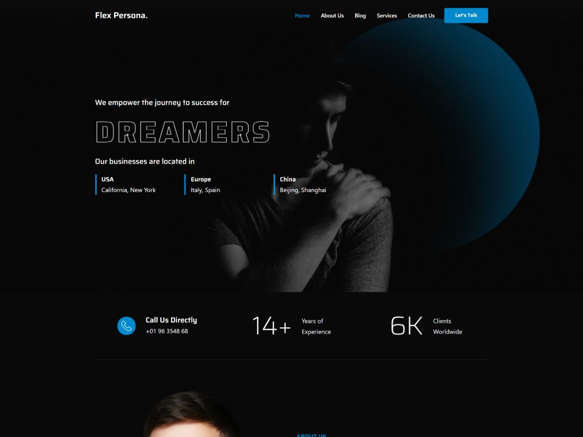 Flex Persona theme screenshot