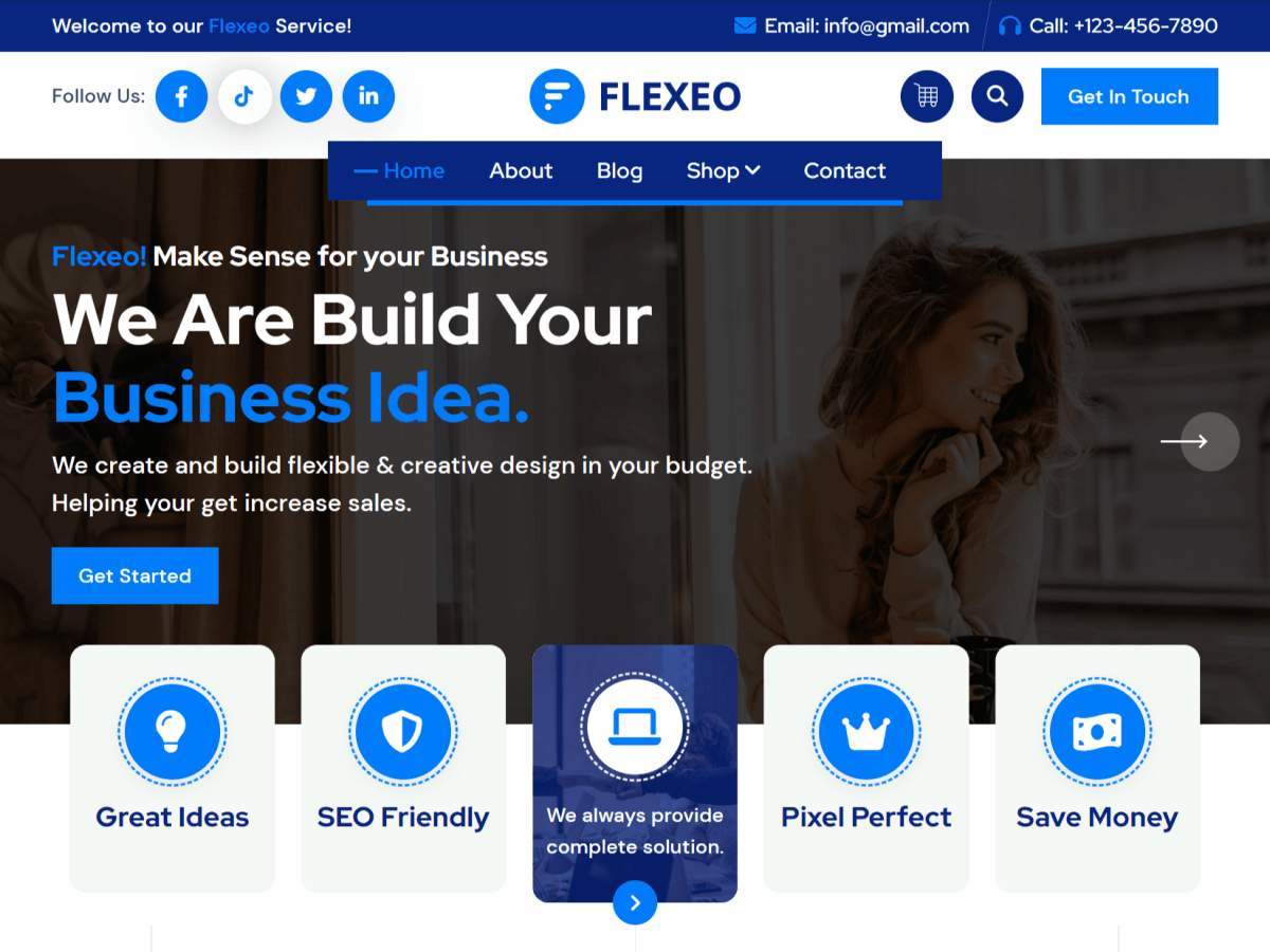 Flexeo theme screenshot