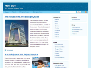 Flexi-Blue theme screenshot