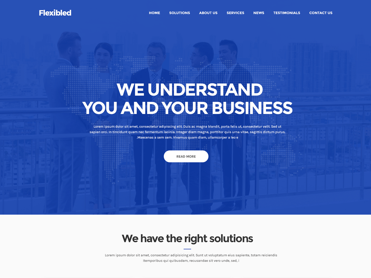 Flexibled theme screenshot