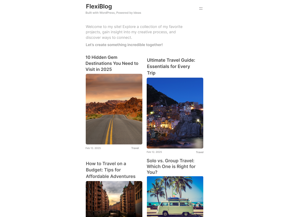 FlexiBlog theme screenshot