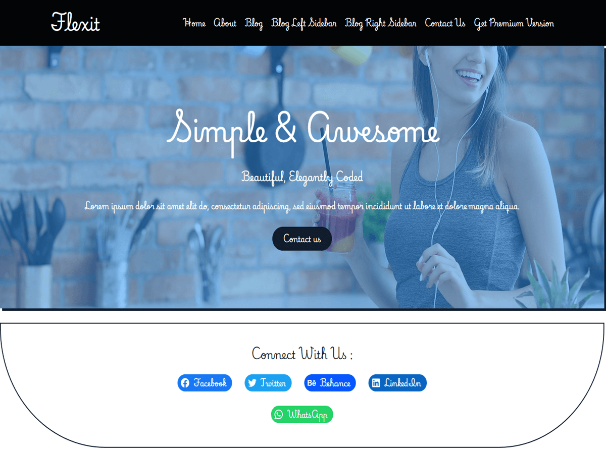 Flexit theme screenshot