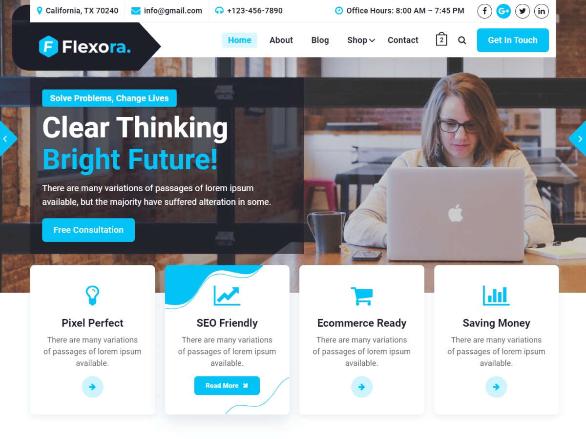 Flexora theme screenshot