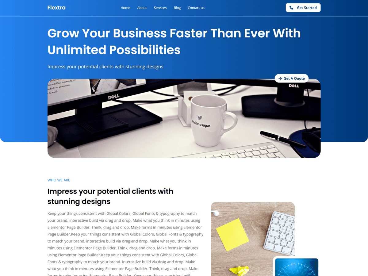 Flextra theme screenshot